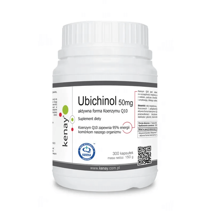 Ubichinol - Koenzym Q10 Kaneka 50 mg (300 kaps.) KenayAG
