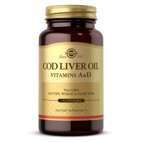 Cod Liver Oil - Tran dorszowy + Witaminy A i D (250 kaps.) Solgar