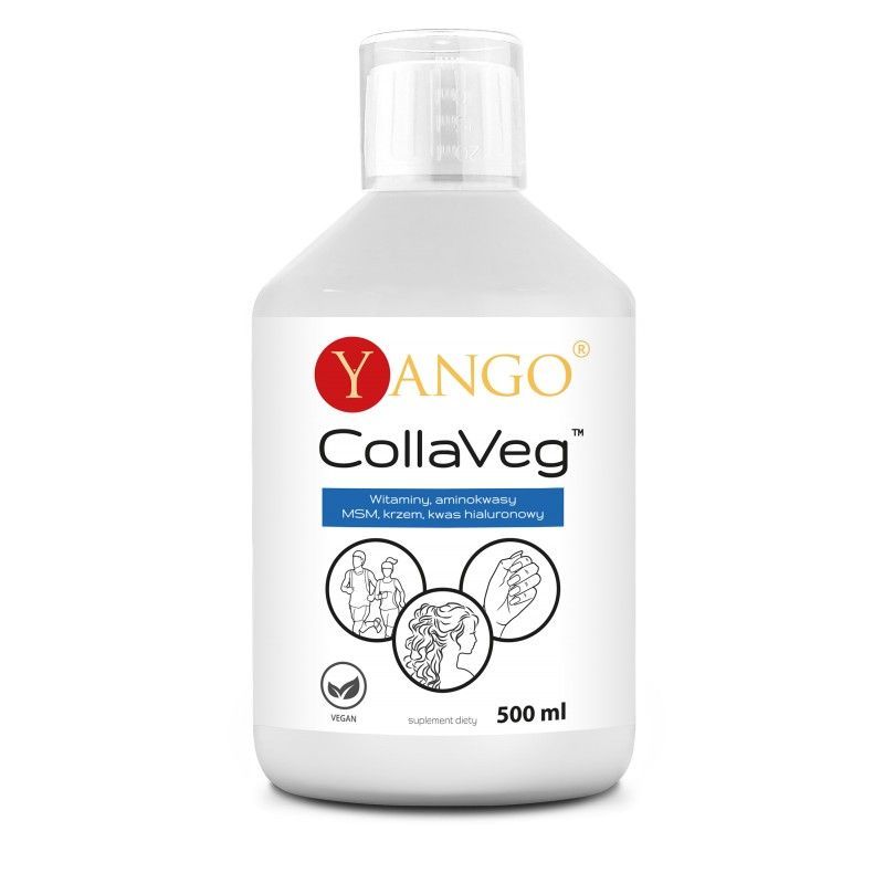 CollaVeg - Kolagen + Kwas Hialuronowy + MSM + Krzem + Witaminy i Aminokwasy (500 ml) Yango
