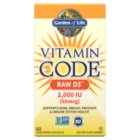 Vitamin Code RAW D3 - Witamina D3 2000 IU (60 kaps.) Garden of Life