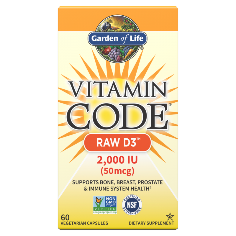 Vitamin Code RAW D3 - Witamina D3 2000 IU (60 kaps.) Garden of Life