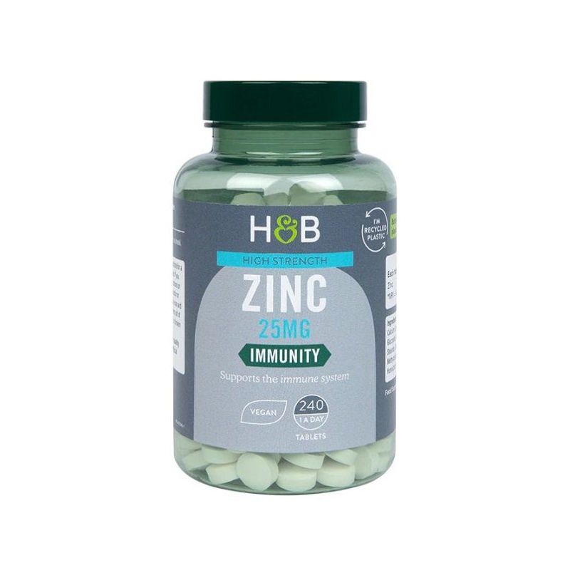 High Strength Zinc 25mg - Cynk w formie tabletek (240 tabl.) Holland & Barrett