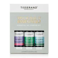 Your Daily Essentials Kit - Pakiet olejków eterycznych Lawenda + Drzewo herbaciane + Eukaliptus (3 x 9 ml) Tisserand