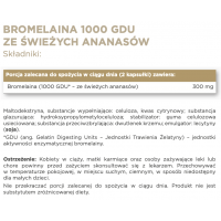 Bromelaina ze świeżych ananasów 1000 GDU (60 kaps.) Solgar Polska