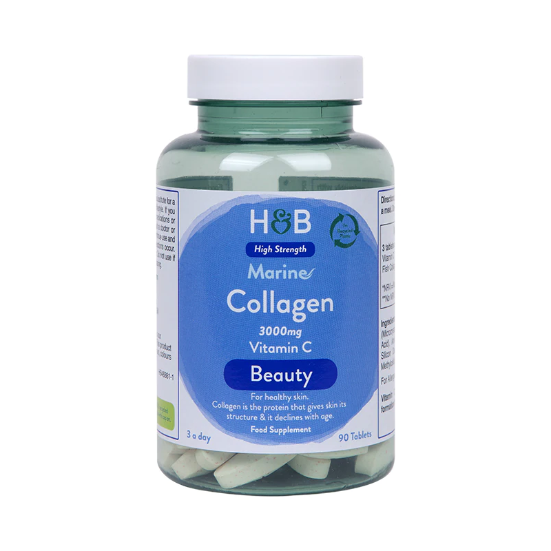 Marine Collagen 1000 mg - Kolagen Rybi z Witaminą C /kwas L-askorbinowy/ 20 mg (90 tabl.) Holland & Barrett