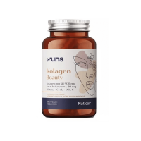 Kolagen Beauty - Kolagen morski + Kwas hialuronowy + Biotyna + Cynk + Kwas L-askorbinowy (60 kaps.) UNS Supplements