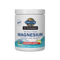 Whole Food Magnesium - Magnez + 3 szczepy bakterii, smak malina-cytryna (198.4 g) Garden of Life