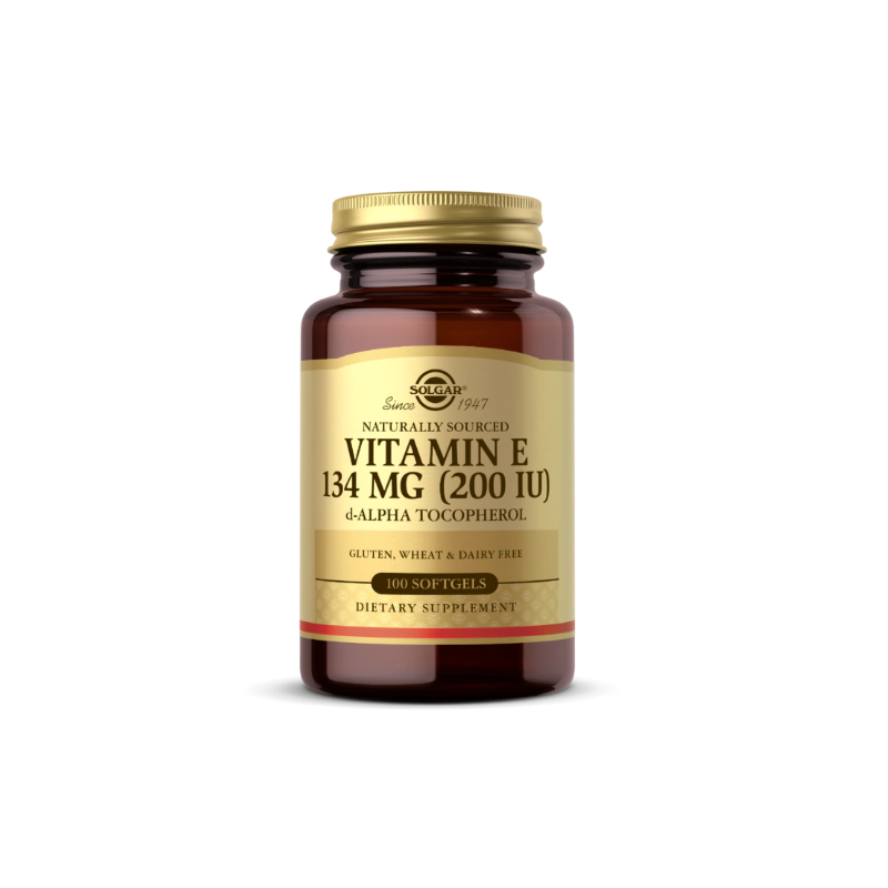 Vitamin E 134 mg (200 IU) pure d-Alpha Tocopherol - Witamina E (100 kaps.) Solgar