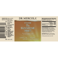 Witamina D3 1000 IU /cholekalcyferol/ 25 mcg - Sunshine Mist (29 ml) Dr Mercola