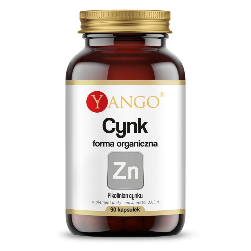 Cynk organiczny /pikolinian cynku/ 15 mg (90 kaps.) Yango