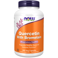 Quercetin With Bromelain - Kwercetyna i Bromelaina (240 kaps.) NOW Foods