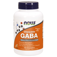 Chewable GABA - Kwas Gamma Aminomasłowy do ssania/żucia (90 tabl.) NOW Foods