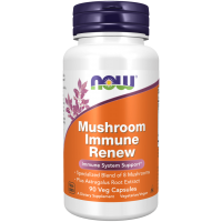 Mushroom Immune Renew - Mieszanka grzybów jadalnych (90 kaps.) NOW Foods