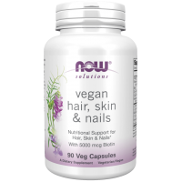 Vegan Hair, Skin & Nails - Włosy, Skóra i Paznokcie (90 kaps.) NOW Foods