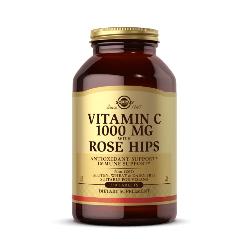 Vitamin C 1000 mg with Rose Hips - Witamina C 1000 mg z dziką różą (250 tabl.) Solgar