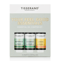 Your Feel Good Essentials Kit - Pakiet olejków eterycznych Mięta pieprzowa + Rozmaryn + Cytryna (3 x 9 ml) Tisserand