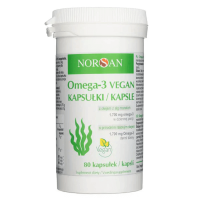 Omega-3 Vegan - 100% roślinny olej z Alg (80 kaps.) Norsan