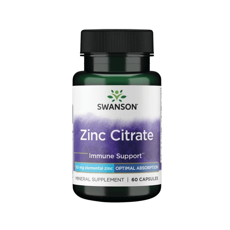 Zinc Citrate - Cynk /cytrynian cynku/ 50 mg (60 kaps.) Swanson