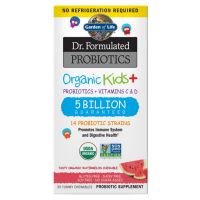 Organic Kids + Probiotics + Vitamins C & D - Probiotyk o smaku arbuzowym (30 tabl.) Garden of Life