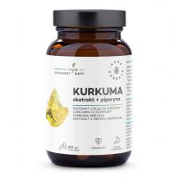 Kurkuma ekstrakt + Piperyna (60 kaps.) Aura Herbals