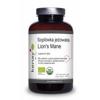 Grzyb Soplówka Jeżowata 500 mg - 50% polisacharydów - Lion's Mane (300 kaps.) Kenay