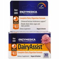 DairyAssist - Enzymy wspierające trawienie produktów mlecznych (30 kaps.) Enzymedica