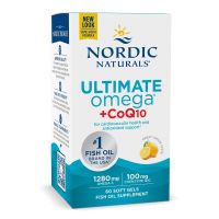Ultimate Omega CoQ10 - Omega 3 640 mg + Koenzym Q10 50 mg (60 kaps.) Nordic Naturals