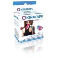 Kinatape – Kinesio Taping - Plastry  do kinesiotapingu - kolor czarny (5 m x 5 cm) Aura Herbals