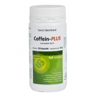 Coffein-PLUS - Kofeina + ekstrakt z Zielonej Kawy + ekstrakt z Zielonej Herbaty (120 kaps.) Krauterhaus Sanct Bernhard