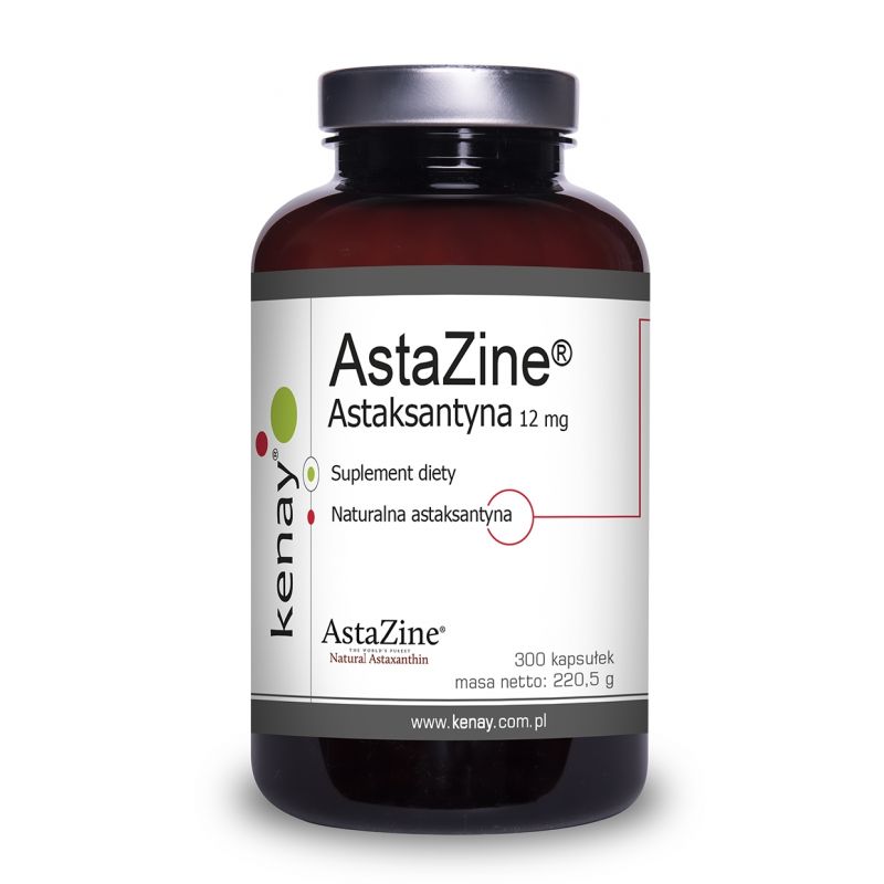 AstaZine - Astaksantyna 12 mg (300 kaps.) Kenay