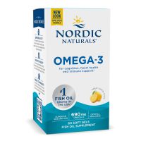 Omega 3 o smaku cytrynowym (60 kaps.) Nordic Naturals