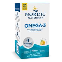 Omega 3 o smaku cytrynowym (180 kaps.) Nordic Naturals