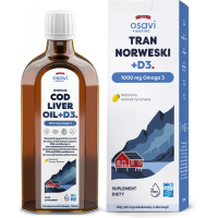 Tran Norweski +D3, 1000 mg...