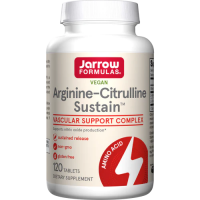 Arginine-Citrulline Sustain - Wspomaga produkcję tlenku azotu (120 tabl.) Jarrow Formulas