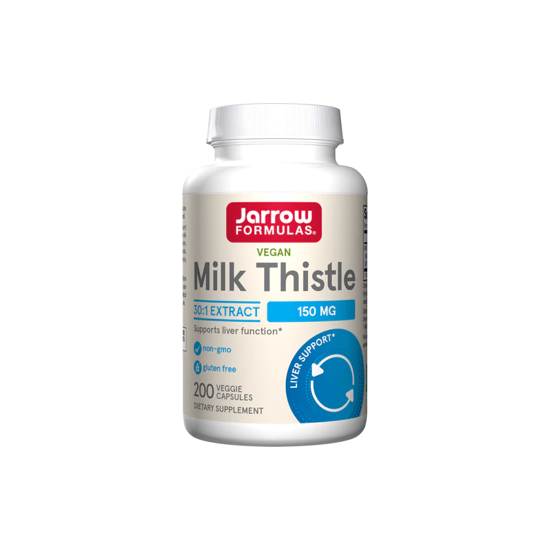 Milk Thistle - Ostropest Plamisty ekstrakt 30:1 - Sylimaryna (200 kaps.) Jarrow Formulas