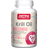 Krill Oil - Olej z Kryla 600 mg i Astaksantyna 120 mg (120 kaps.) Jarrow Formulas