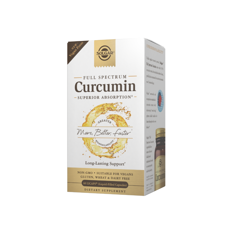 Curcumin Full Spectrum - Kurkuma micelizowana 800 mg (60 kaps.) Solgar