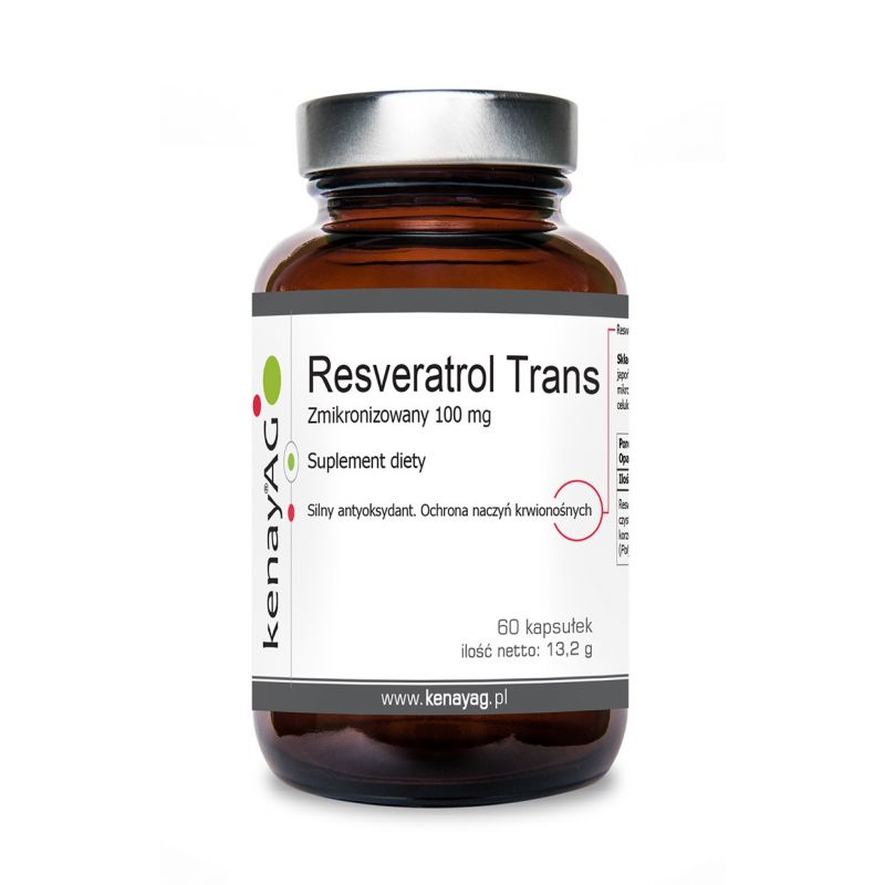 Resveratrol trans zmikronizowany 100 mg (60 kaps.) Kenay AG