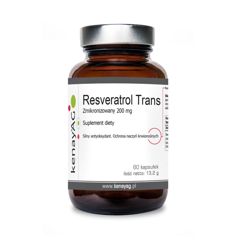 Resveratrol trans zmikronizowany 200 mg (60 kaps.) Kenay AG