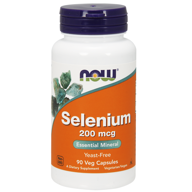 Selenium - Selen 200 mcg (90 kaps.) NOW Foods