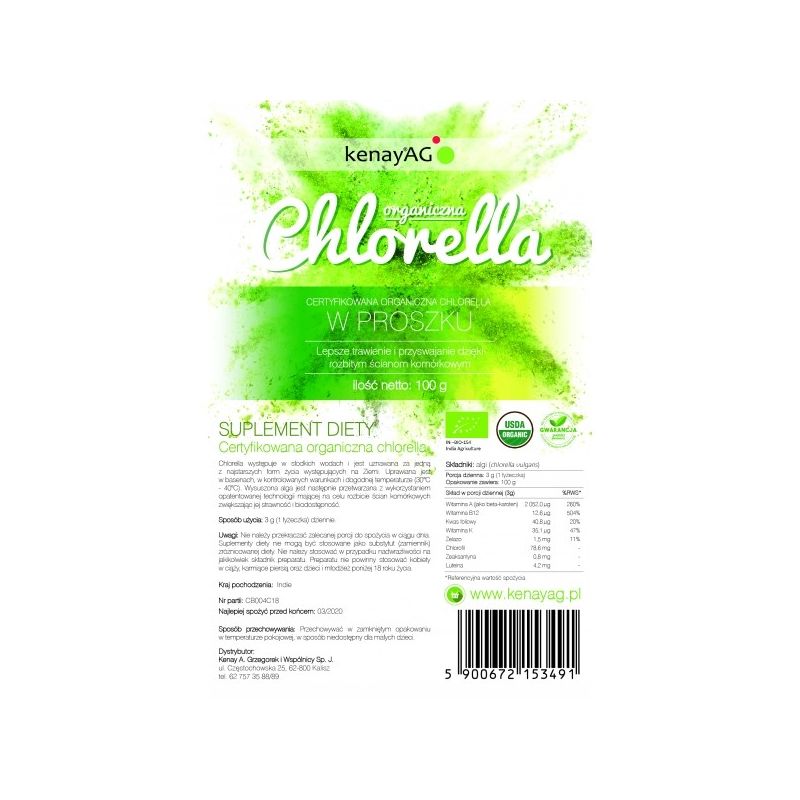 BIO Chlorella (200 g) Kenay