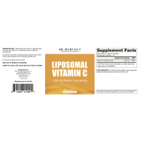 Witamina C w liposomach 500 mg (60 kaps.) Dr Mercola - etykieta