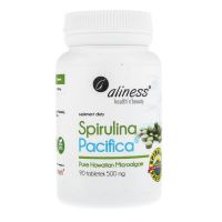 Spirulina hawajska Pacifica 500 mg Cyanotech (90 tabl.) Aliness