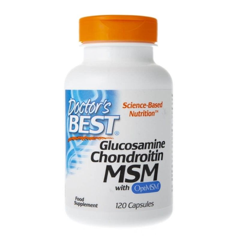 Glukozamina, Chondroityna i MSM (120 kaps.) Doctor's Best