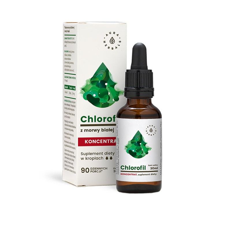 Chlorofil z Morwy białej (30 ml) Aura Herbals