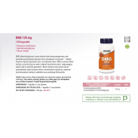 DMG (N-Dimetyloglicyna) 125 mg (100 kaps.) Now Foods