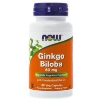 Ginkgo Biloba ekstrakt - Miłorząb Japoński (120 kaps.) NOW Foods