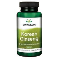 Korean Ginseng - Żeń-szeń Koreański 500 mg (100 kaps.) Swanson