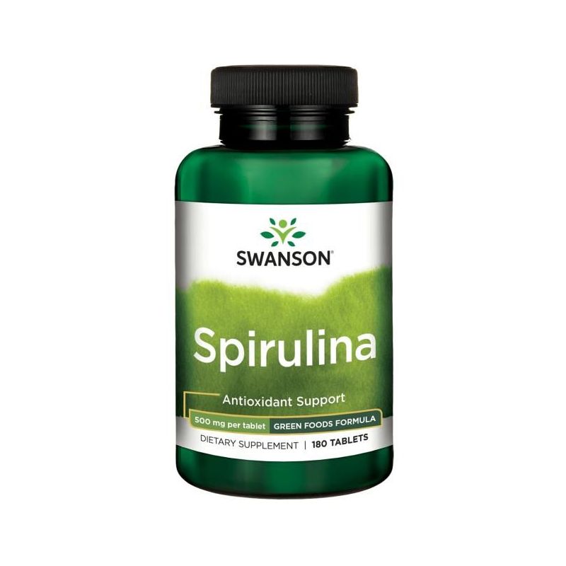 Spirulina 500 mg (180 tabl.) Swanson