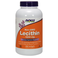 Lecytyna 1200 mg non GMO (200 kaps.) NOW Foods